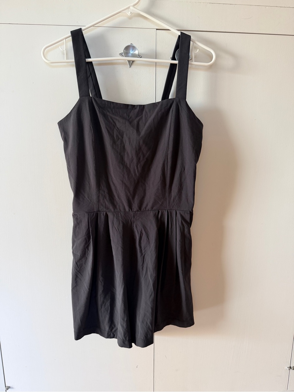 Vuori Black Sleeveless Romper - Women Athletic